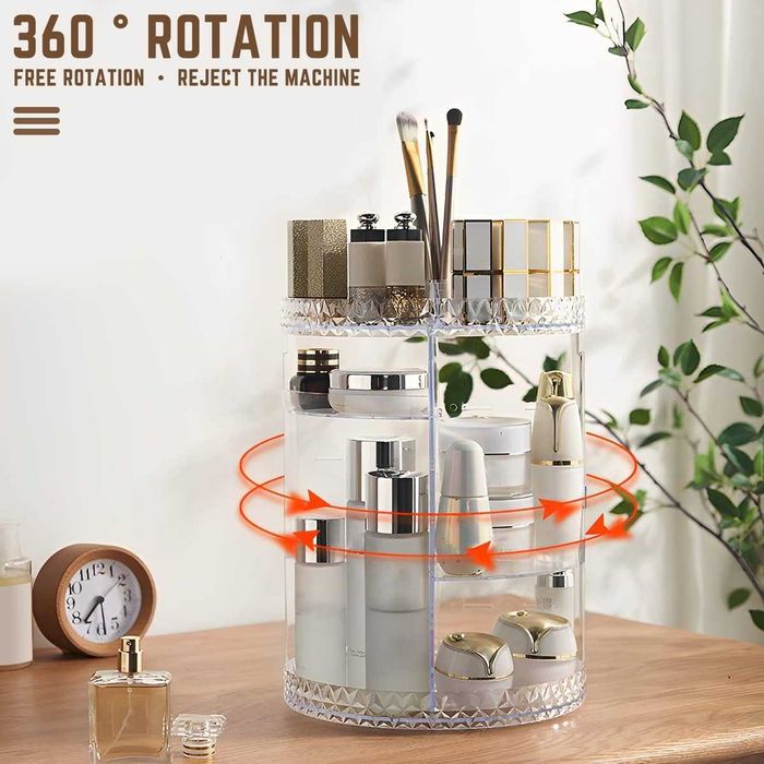 Въртящ се органайзер за грим