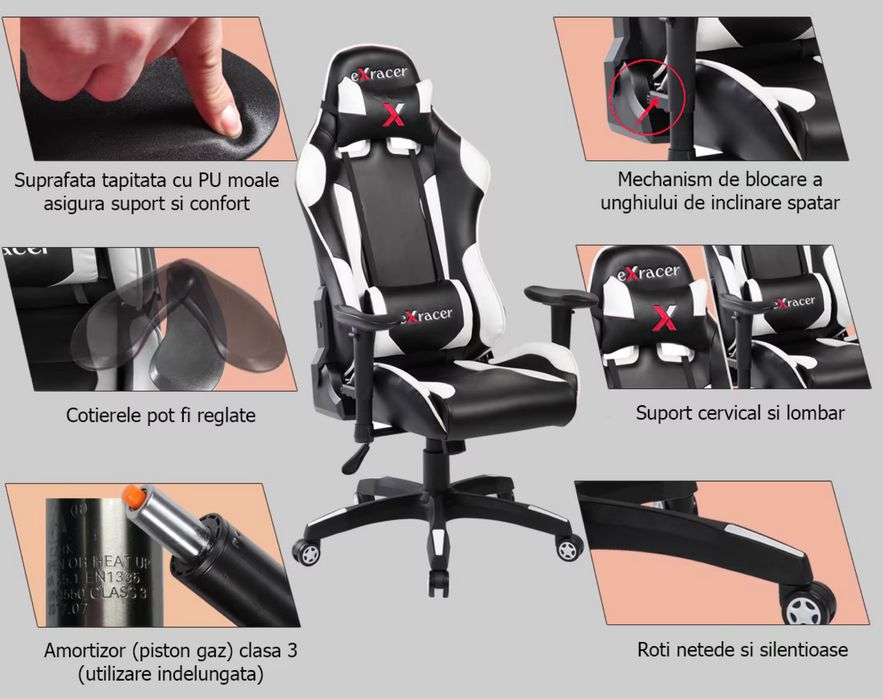 Scaun gaming Kring Racer X