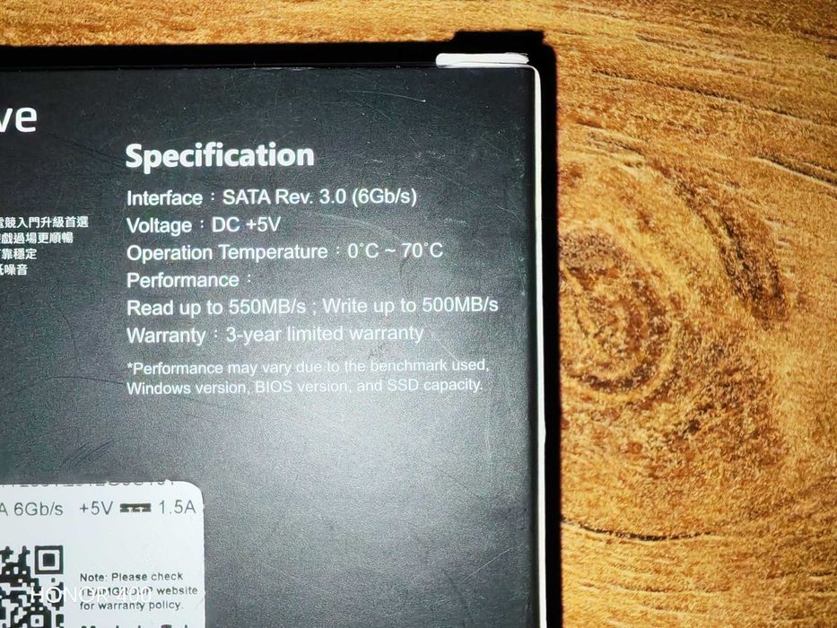 SSD VULCAN Z 512Gb Ns100 2.5’ Sata III 6Gb/s SSD