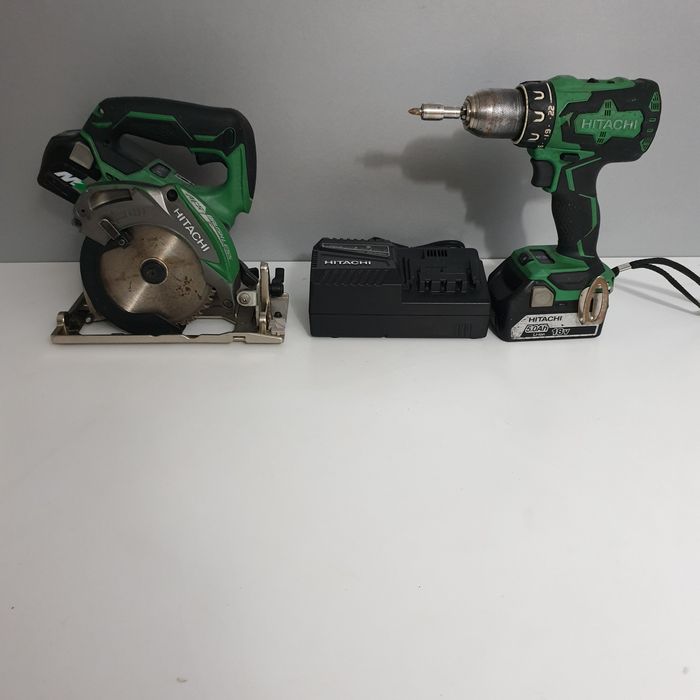 Set Hitachi Filetanta + Circular de mână 18V