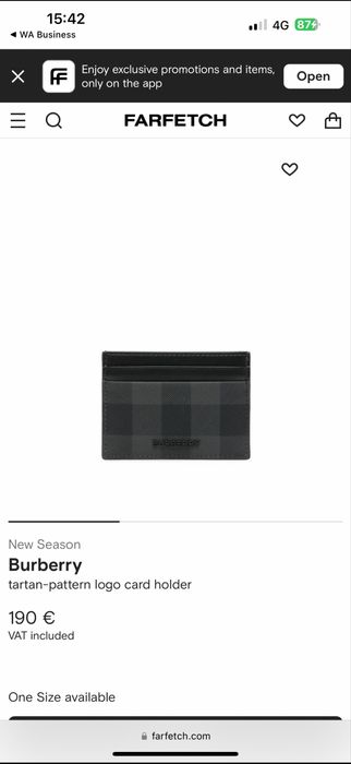 Portcarduri Burberry autentice