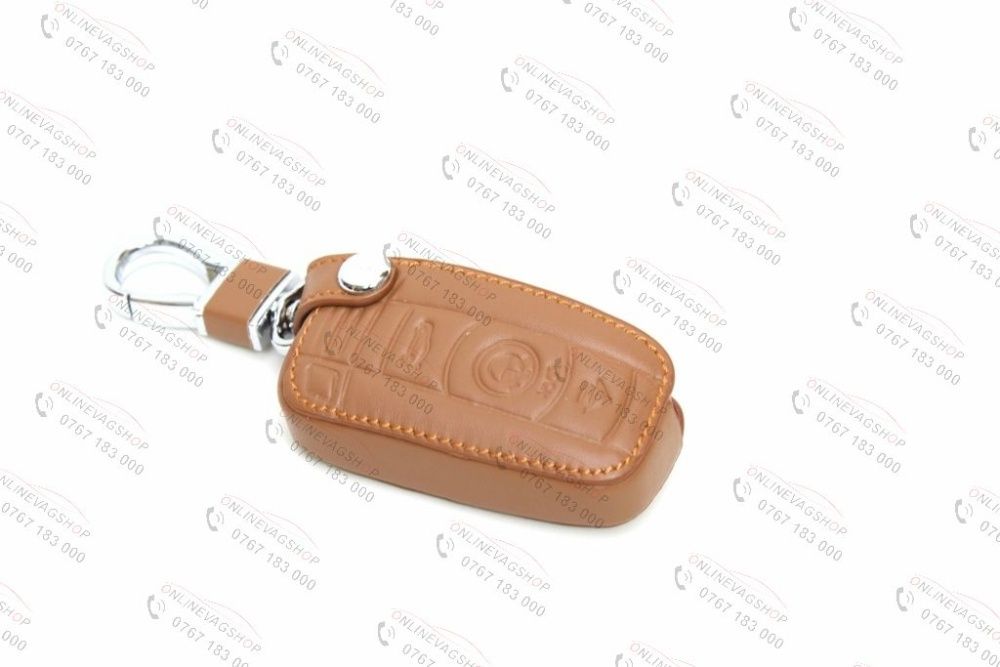 Husa BMW piele pentru cheie seria 1,3,5,6,7, E90 E92 E93 SMART