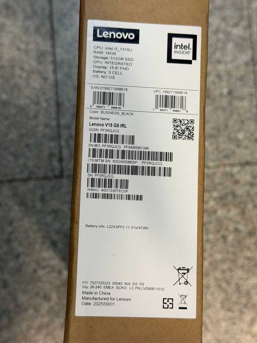 Hope Amanet P10/Laptop Lenovo V15 G5 IRL cu procesor Intel i3-1315U NOU