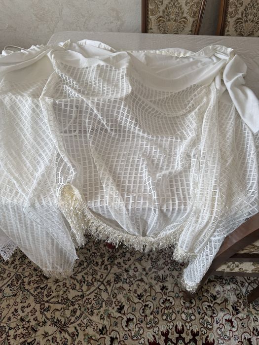 Короткая штора для кухни