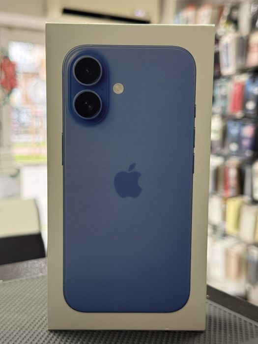 Apple iPhone 16,Ultramarine,128GB *ЧистоНов*3г Гаранция*