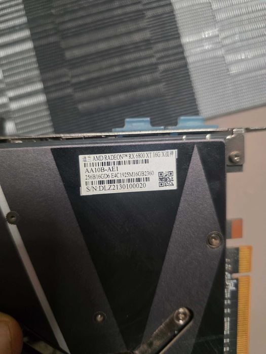 Видеокарта Модел Rx 6800 xt 16 gb
