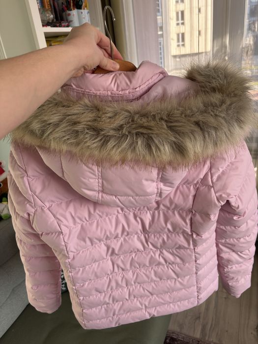 Пухено яке Tommy Jeans розово М размер