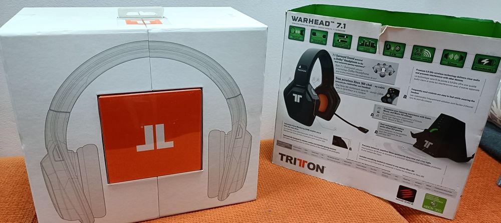 Vând căști gaming Tritton Warhead 7.1, în ambalajul original, foarte puțin folosite