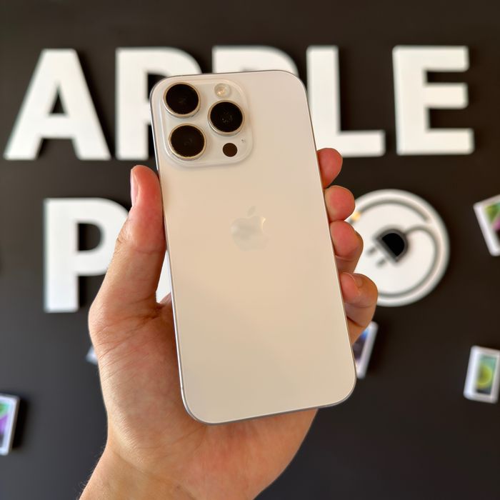 iPhone 16 Pro 128Gb White Titanium 92% Baterie + 24 Luni Garanție / Apple Plug