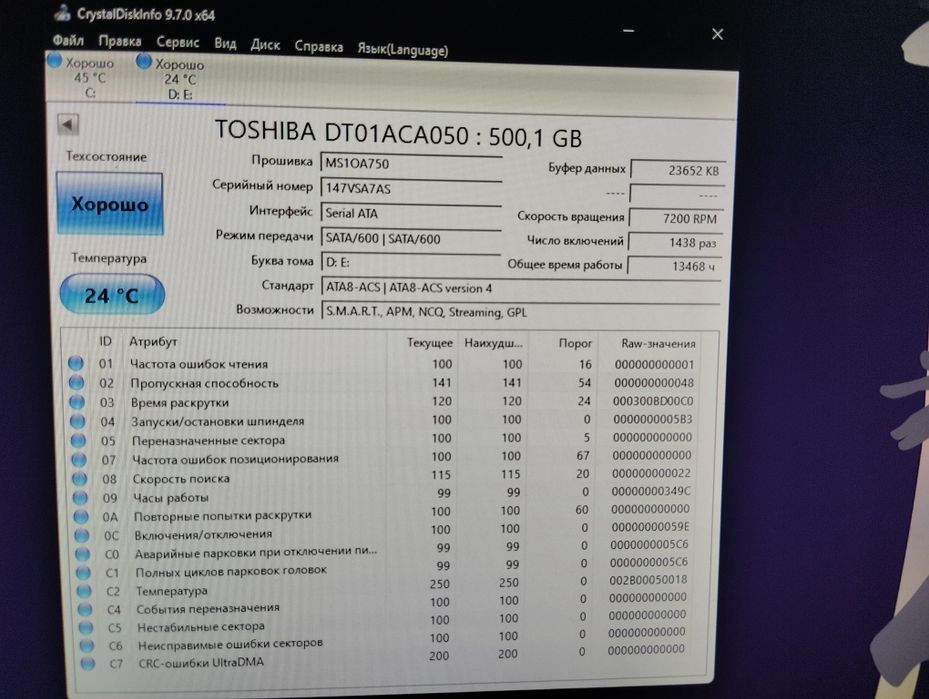 Продам жёсткие диски hdd