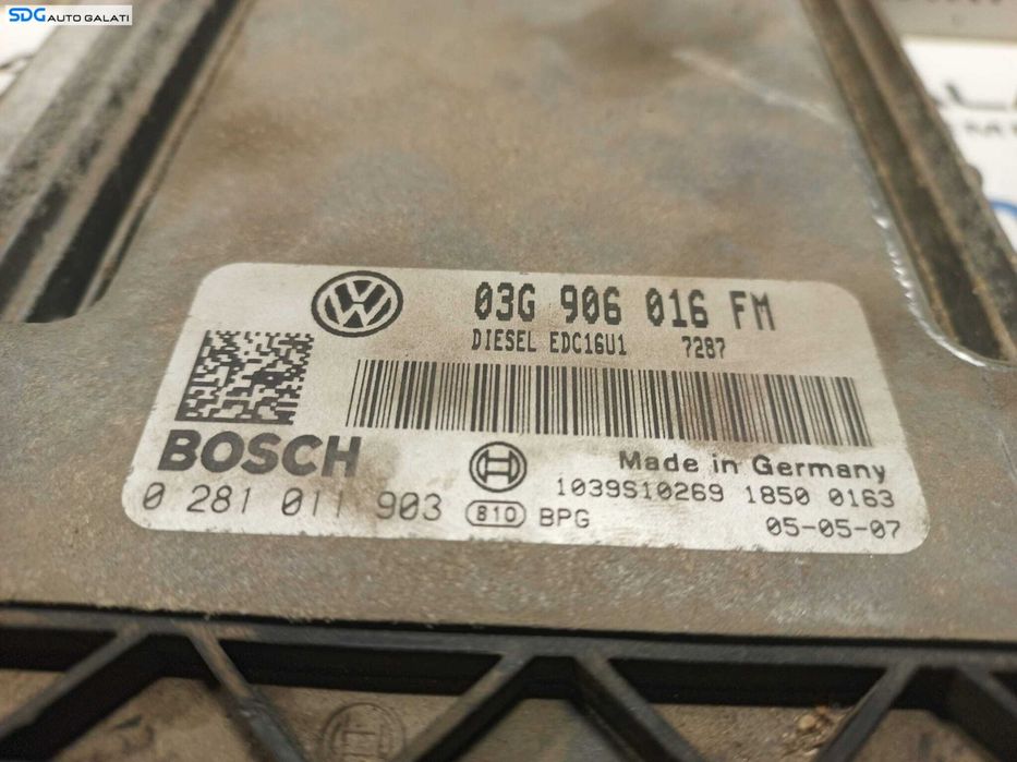 ECU Calculator Motor Volkswagen Golf 5 2.0 TDI 2004 - 2008 Cod 03G906016FM 0281011903 [L0720] [L0721]
