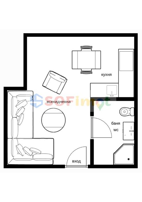 1-стаен апартамент