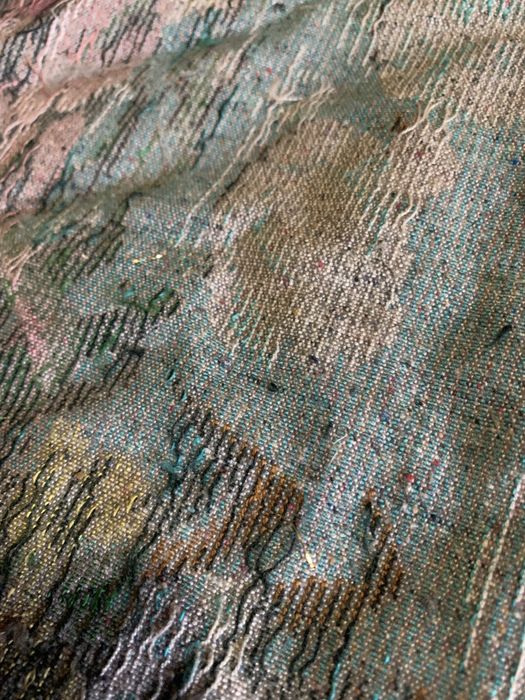 Carpetă veche cu păun