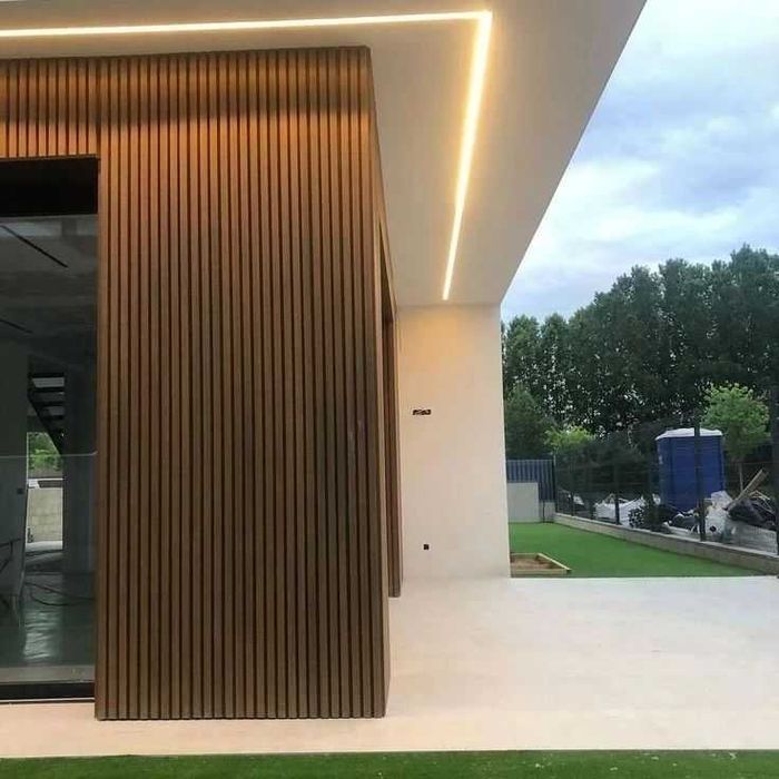 placare perete exterior wpc compozit riflaj