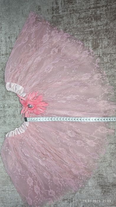 Нарядная ажурная юбочка, на 5-8 лет