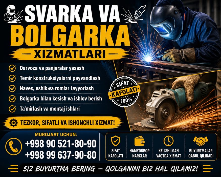 Svarka va balgarka xizmatlari