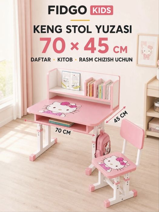 Bolalar uchun parta va stul