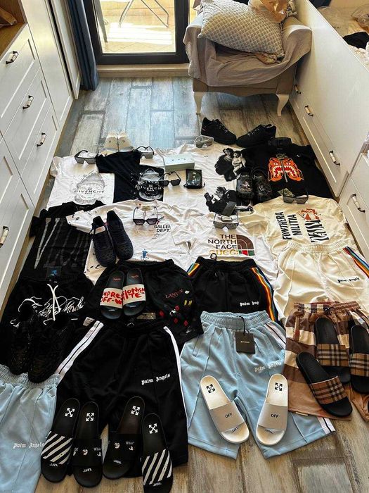 Продавам Летни аутфити Off white Hellstar, Gallery dept, Lanvin, Gucci, palm Angeles, Vlone и др