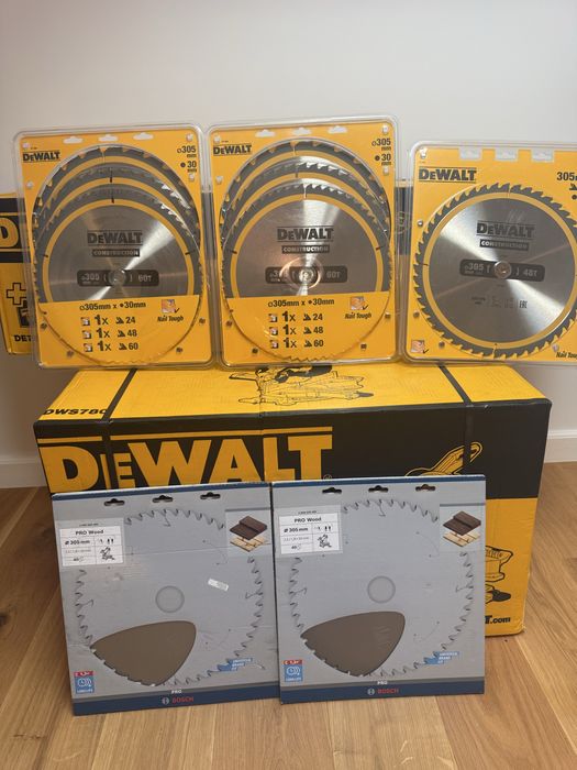 DeWalt DWS780 + Stand DeWalt DE7033 + panze