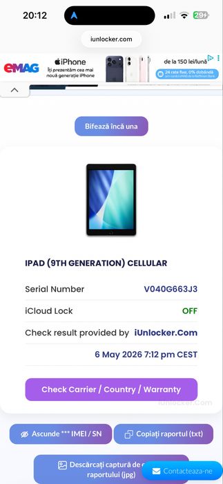 ipad gen 9 , 64 gb necesita touch