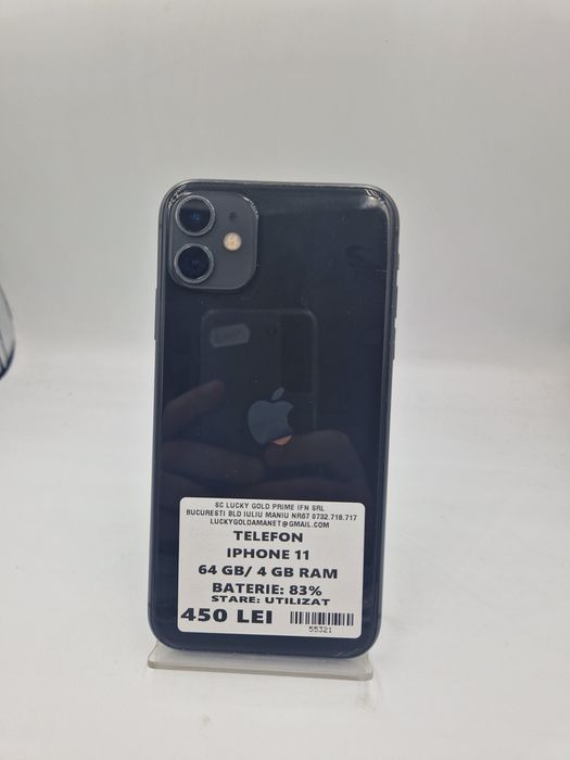 IPHONE 11 64 GB / 83% BATERIE GARANTIE ! #55321