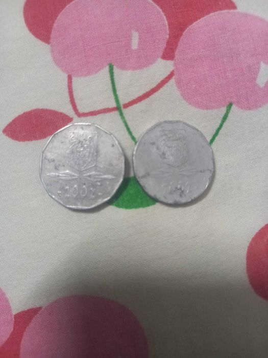 Monede 5000 lei din 2002 / 100 lei 1991.1992.1993.1994 / 20 lei