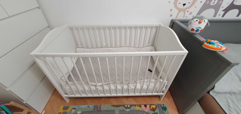 Patut bebe ikea lemn