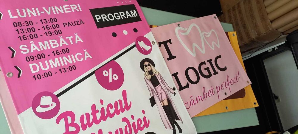 Produse personalizate,sablare,colantari vitrine,bannere,autocolante