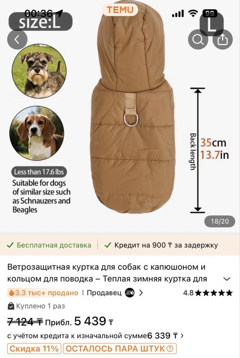 Курта лля собаки Астана