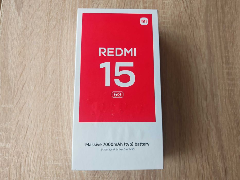 Telefon Redmi 15 5G NOU Sigilat 8GB Ram 256GB Negru Baterie 7000 mAh