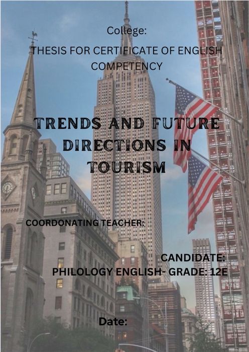 Atestat Engleza- tourism in USA