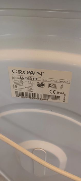 Пералня crown....