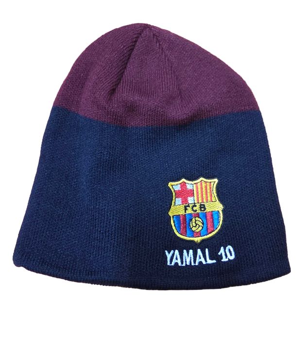 Червена Зимна  Шапка Yamal 10 Barcelona Плетена 25/ 26 Детско и мъжко