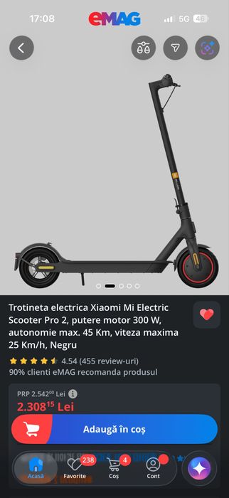 Trotineta electrica Xiaomi mi electric scooter pro 2