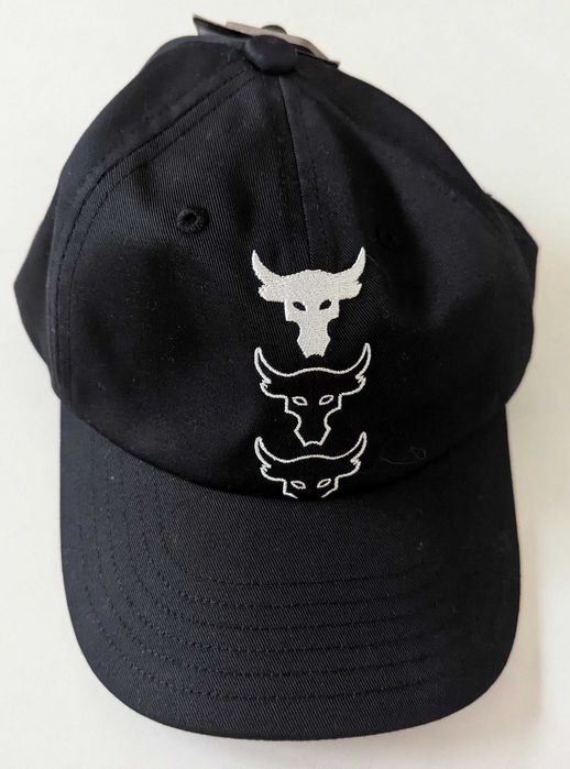 Under Armour Project Rock Triple Logo мъжка мъжка черна шапка от Сащ