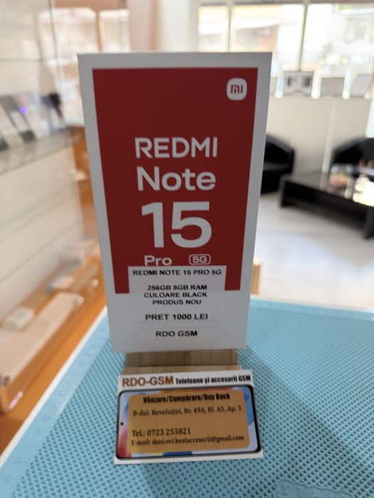 Redmi  Note 15 Pro 5g 256gb Dual Sim/Nou/Garantie
