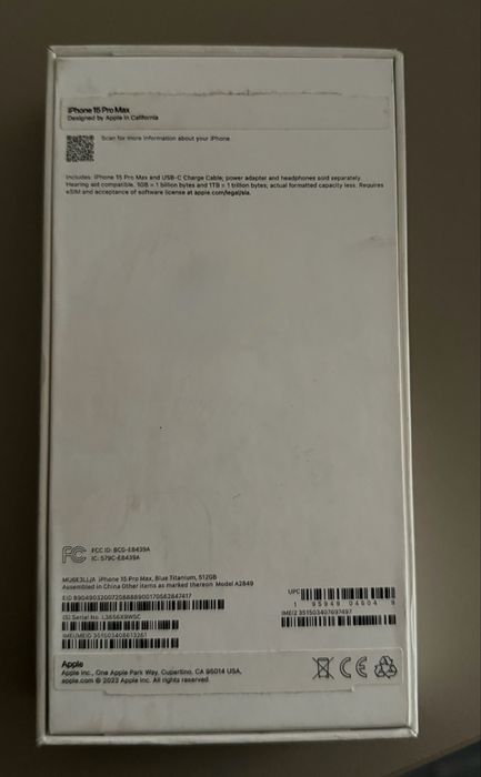 Iphone 15pro max 512gb