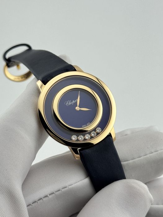 Наручные золотые часы с бриллиантами Chopard Happy Diamonds