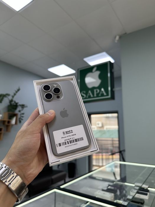 айфон 15 про серый 256гб