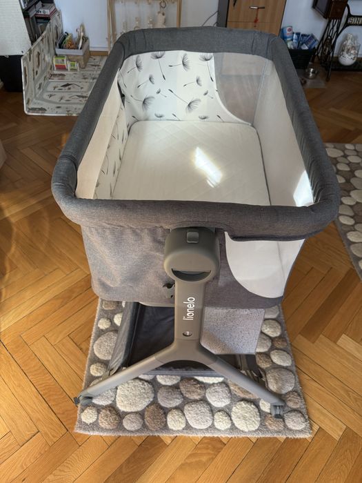 Patut co-sleeper, Lionelo, Leonie Plus, Pliabil, leganare, unghiular Reglabil 6 pozitii pe inaltime