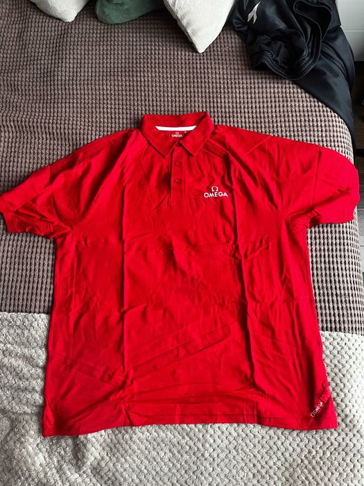 Мъжка тениска с яка Омега, размер XL