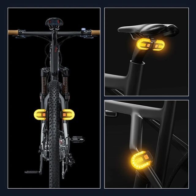 Stop semnalizare usb bicicleta doua prindere fata/spate 38 de leduri