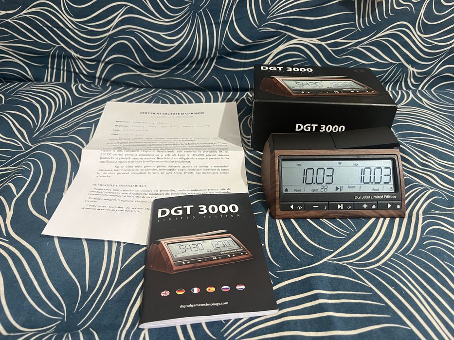 Ceas Sah Digital DGT 3000 Limited Edition - Cutie / Origine FIDE