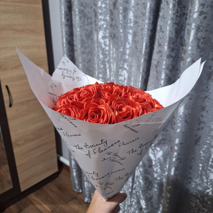 розы из лент на заказ