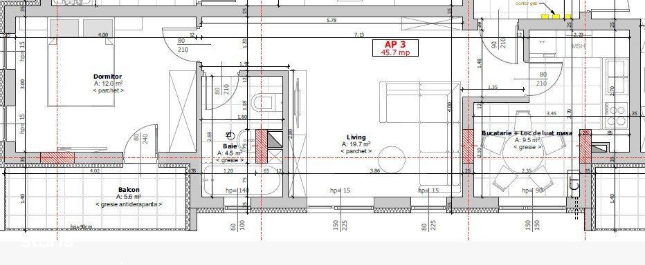 Apartament 2 camere, semidecomandat, Zona Cetatii