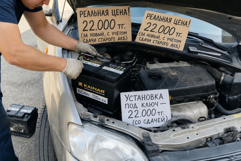 Аккумуляторы  Hyundai / Bars / Kainar. Алматы