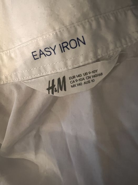 Рубашка белая на 9-10 лет