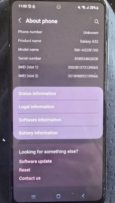 Samsung A52  работещ