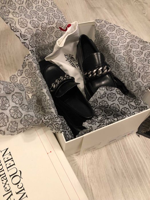Alexander McQueen loafers, pantofi 40, full box, retail 820 euro
