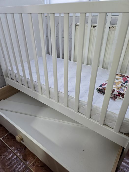 Vand patut Ikea Gonatt + Baldachin Ikea + saltea cocos + cearșaf